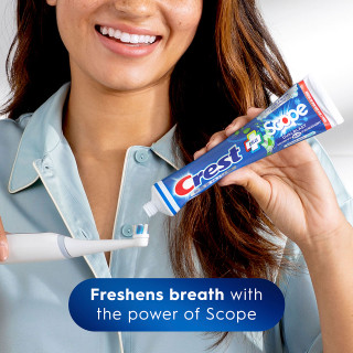 Premium Plus Scope Dual Blast Toothpaste, Intense Mint | Crest