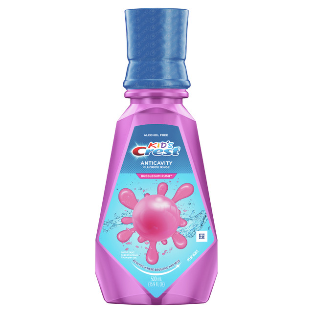 Kid's Anticavity Alcohol Free Fluoride Rinse, Bubblegum Rush