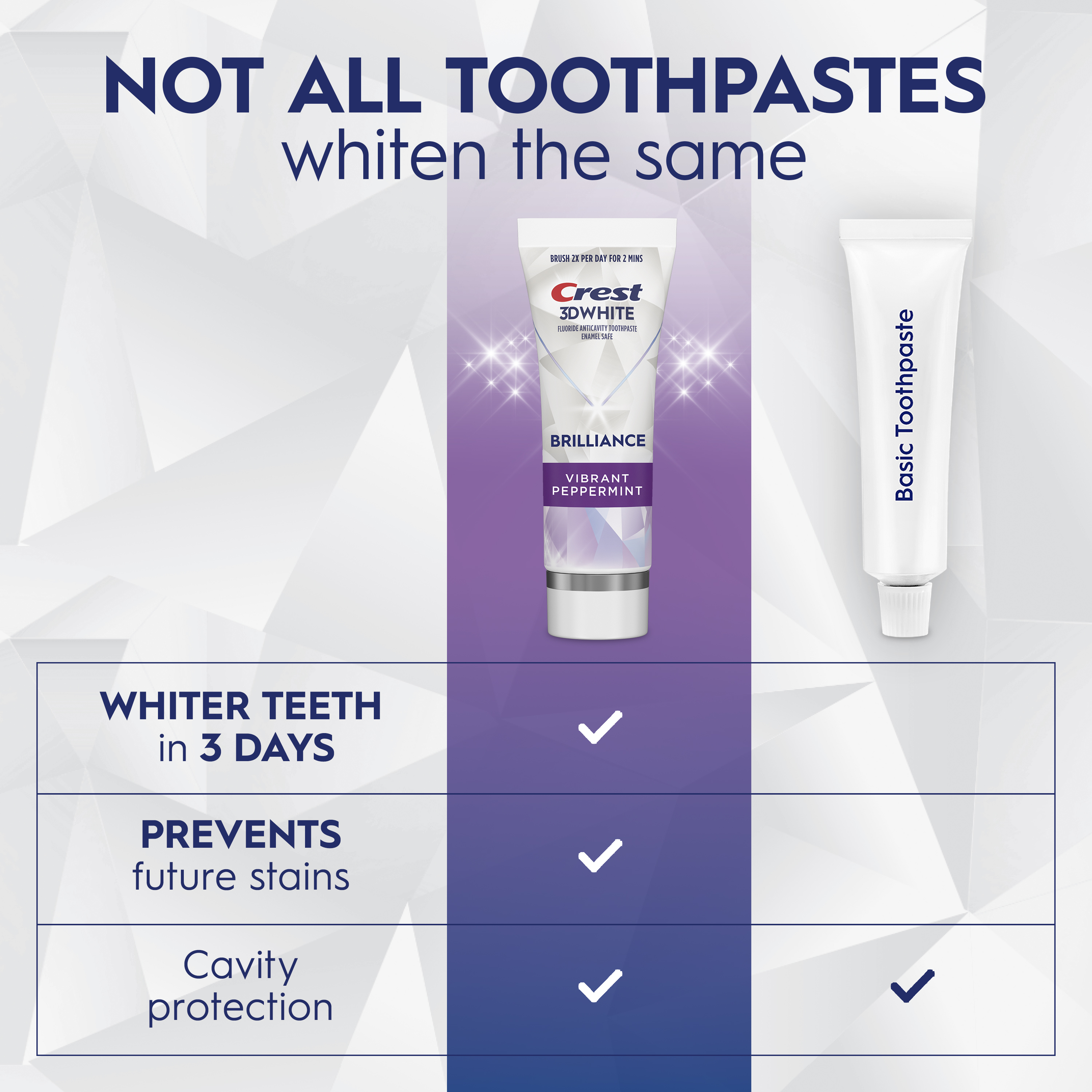 Crest 3D White Brilliance Toothpaste, Vibrant Peppermint | Crest