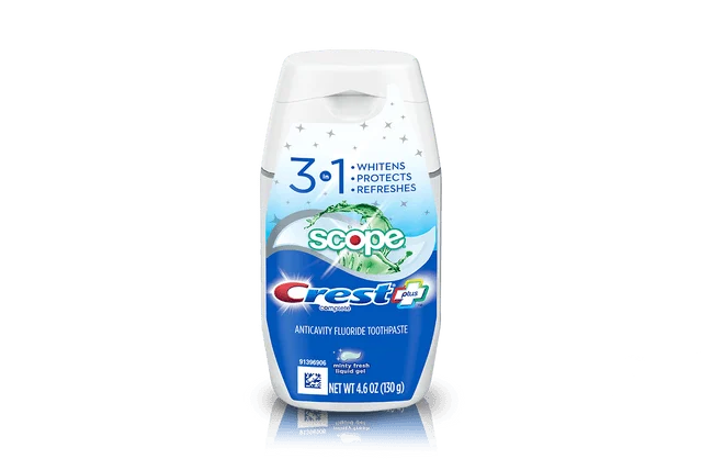 Crest Complete Plus Scope 3-In-1 Whitening Liquid Gel Toothpaste