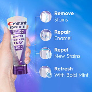 3DWhite Brilliance Deep Stain Remover Ultra White Toothpaste | Crest