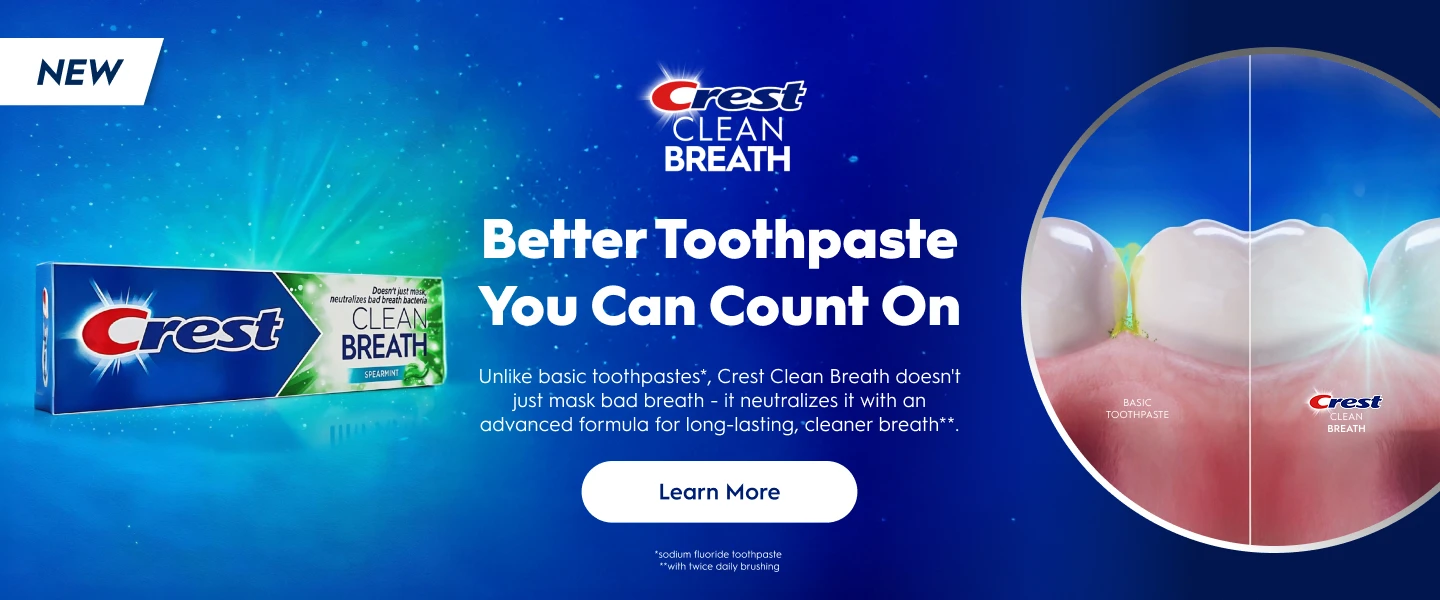 Better Toothpaste You Can Count On Banner