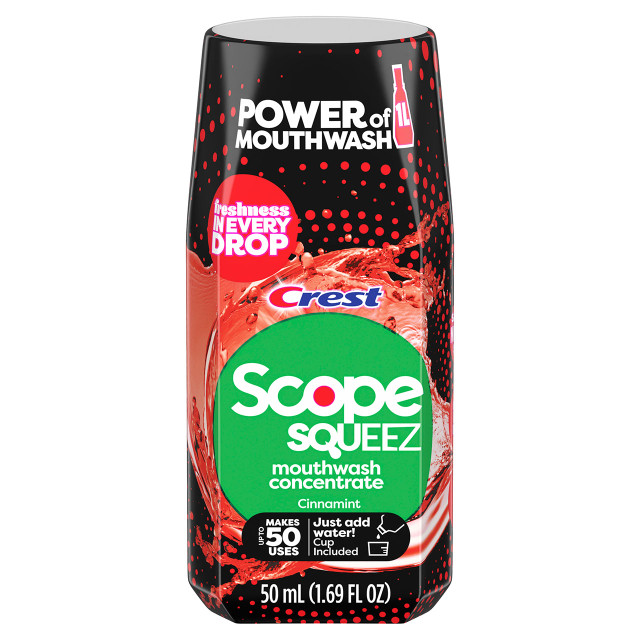 Crest Scope Squeez Concentrated Mouthwash, Cinnamint | Crest