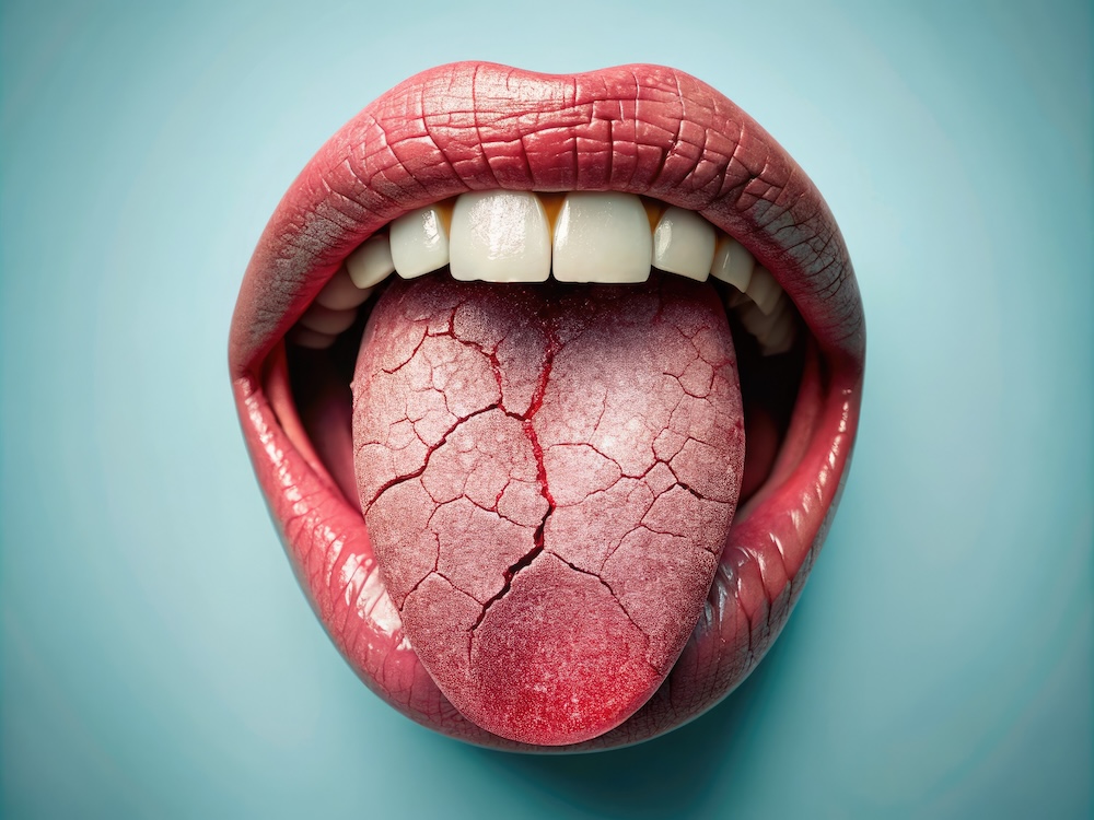 Stylized image showing geographic tongue