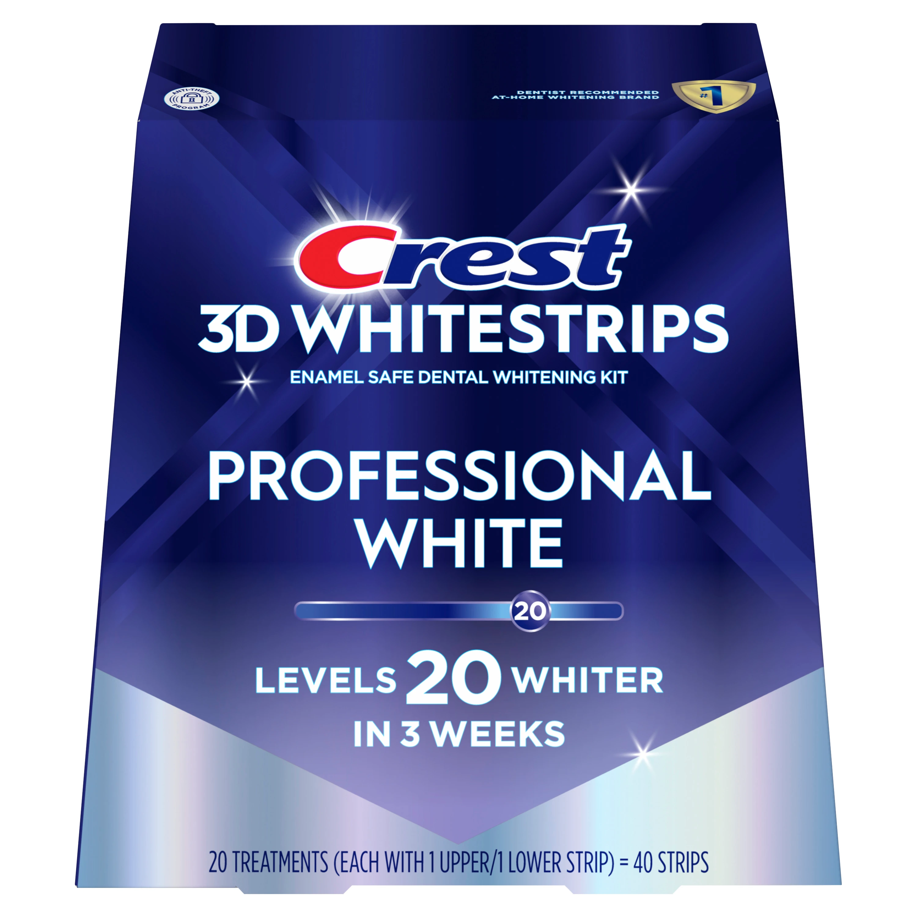 Crest 3DWhitestrips Professional White At-home Teeth Whitening Kit