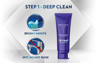 3D White Brilliance 2-Step Toothpaste | Crest US
