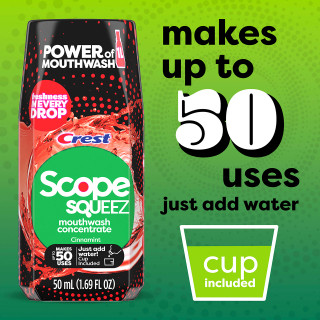Crest Scope Squeez Concentrated Mouthwash, Cinnamint | Crest