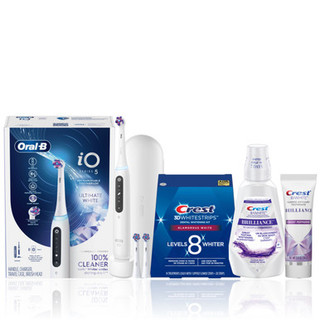 Oral-B + Crest Brilliance Whitening Bundle, Ultimate White