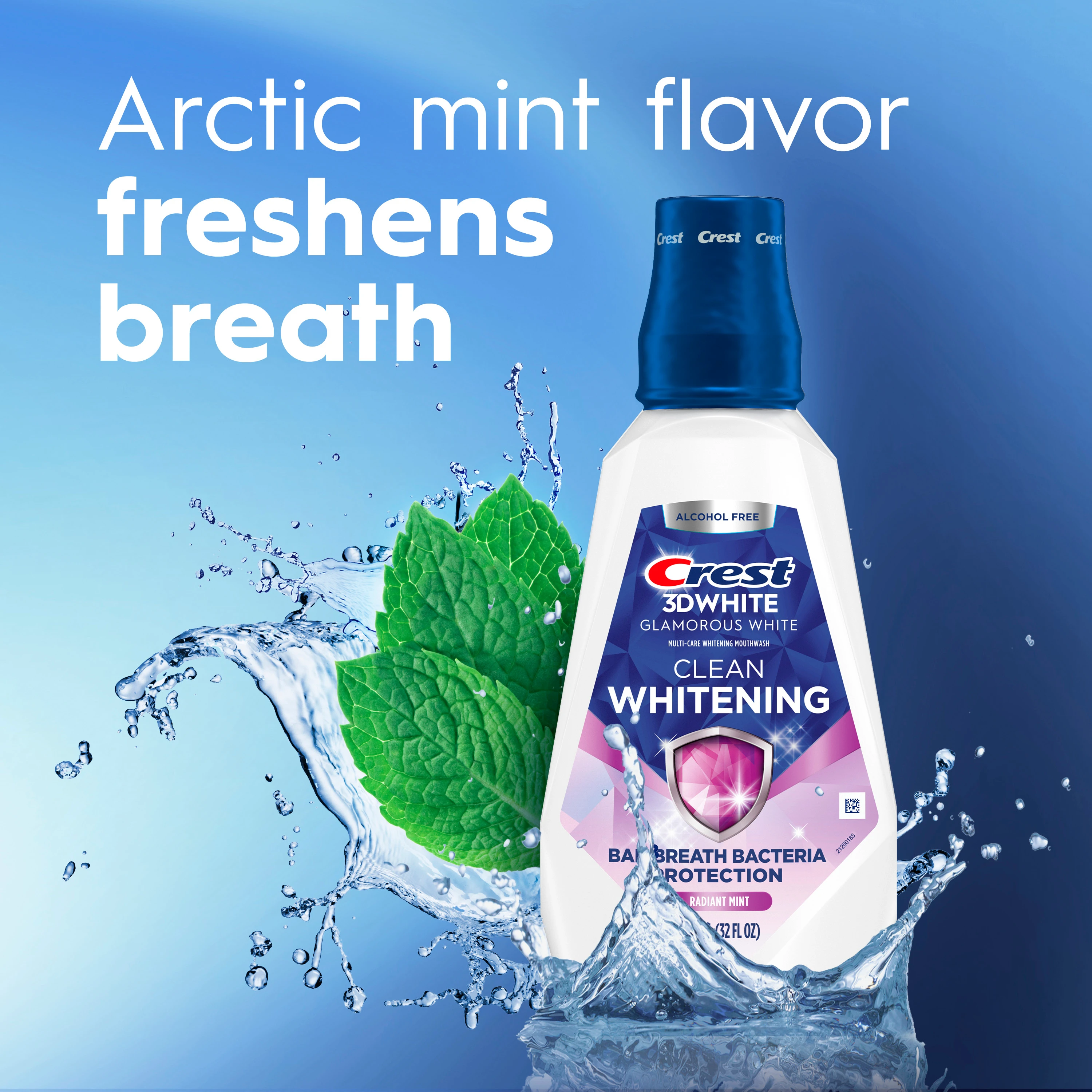 Arctic mint flavor freshens breath