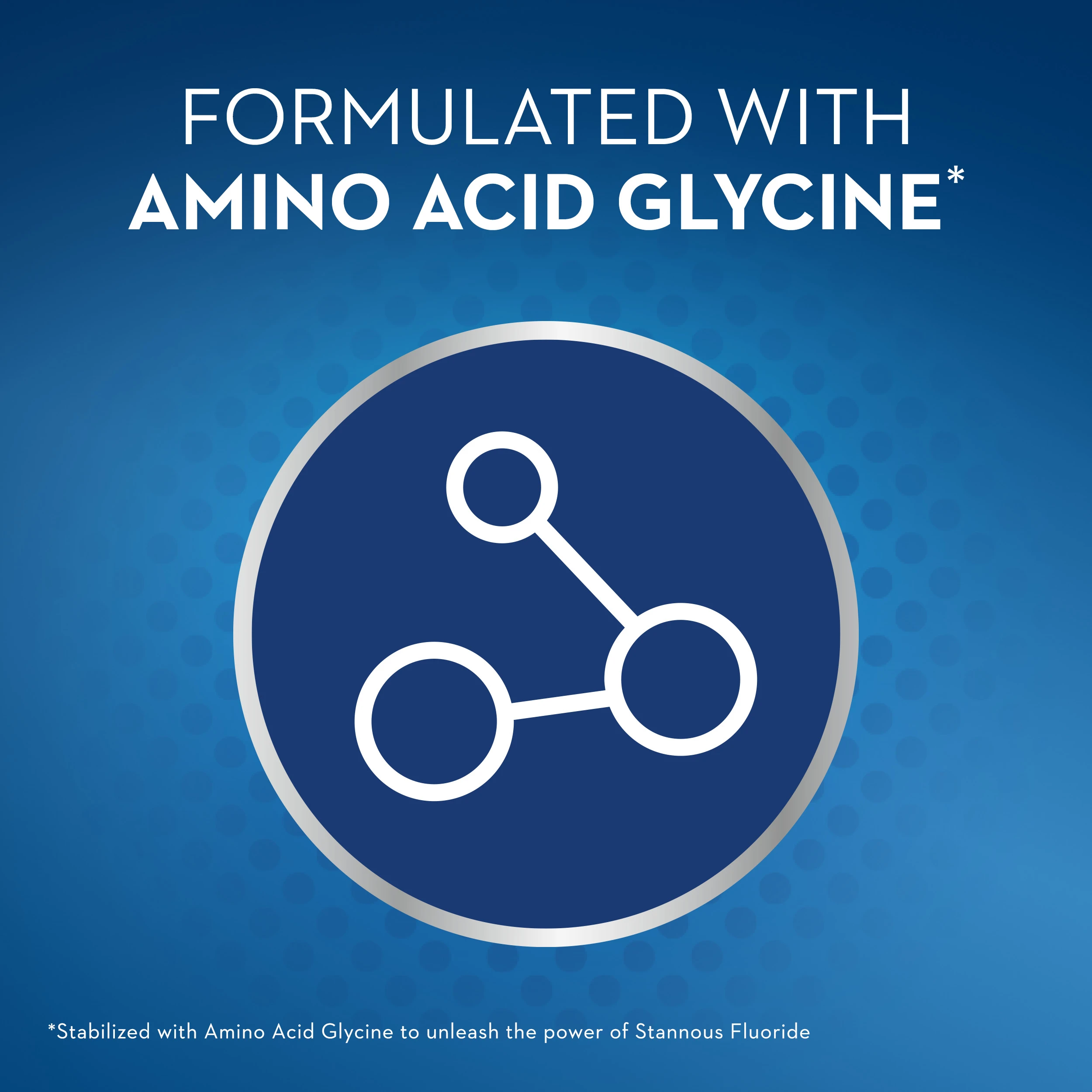 Formulated with amino acid glycine 