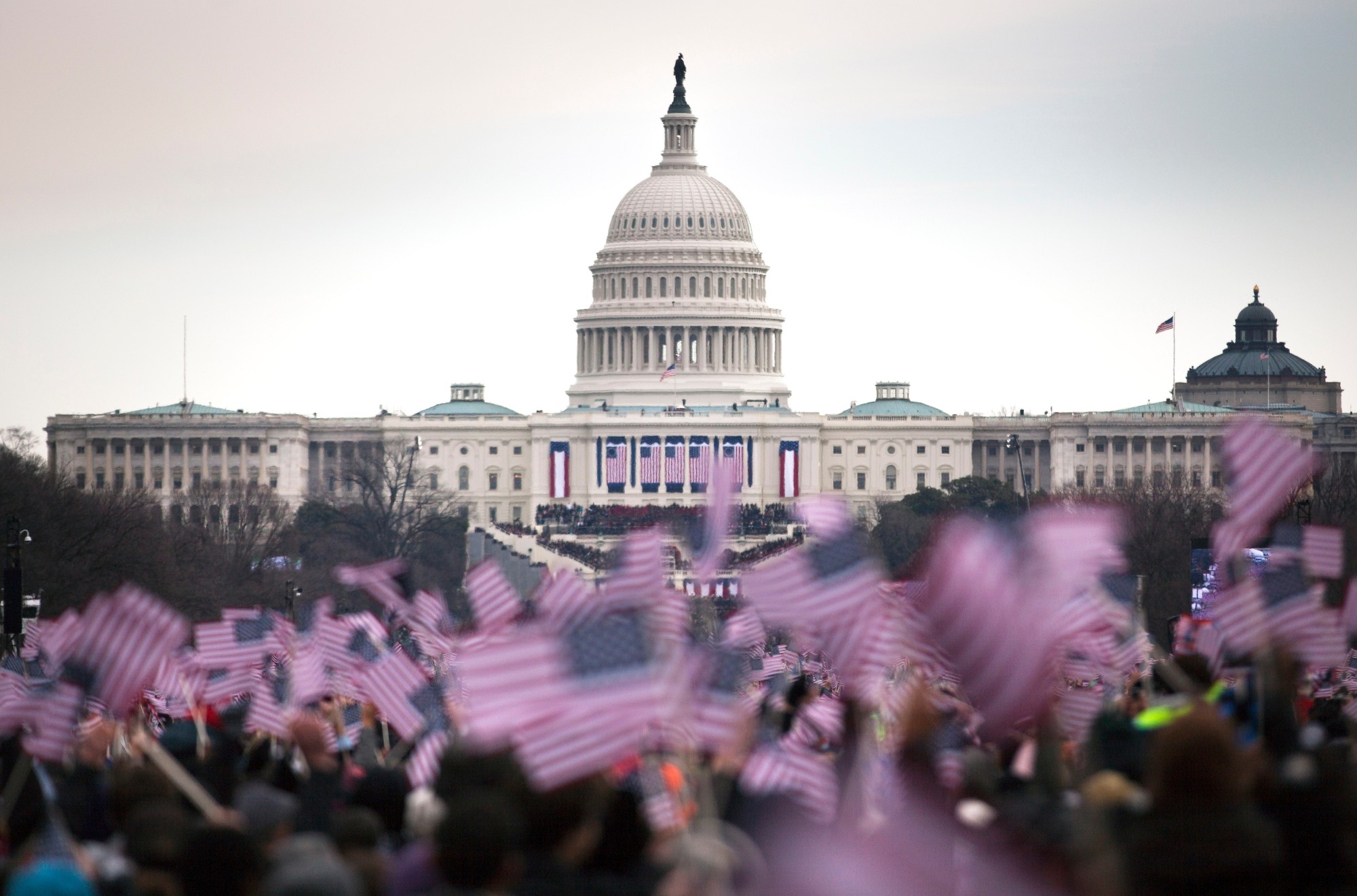 Capitol on inauguration day