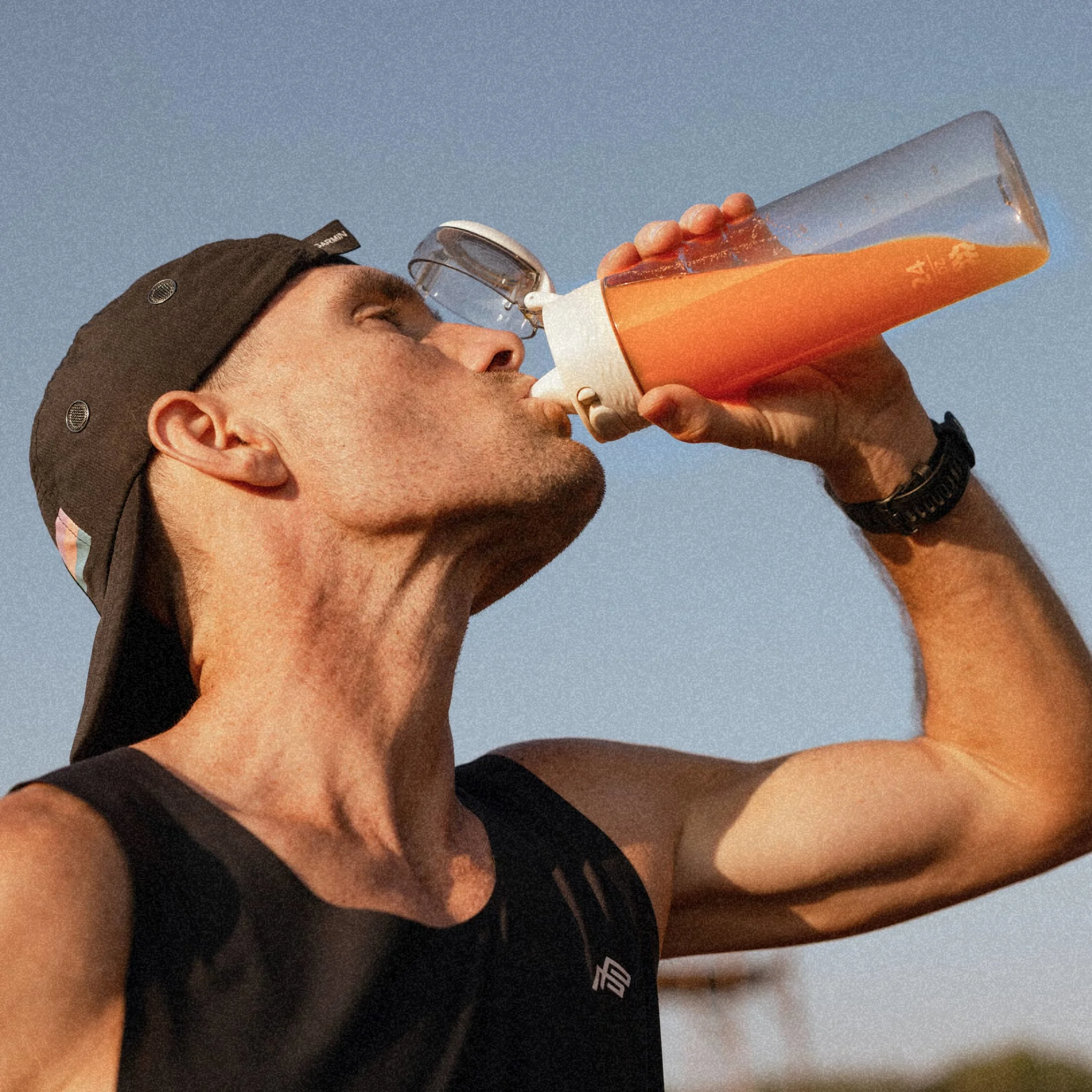 Zach Bitter drinking ProBio Blend.