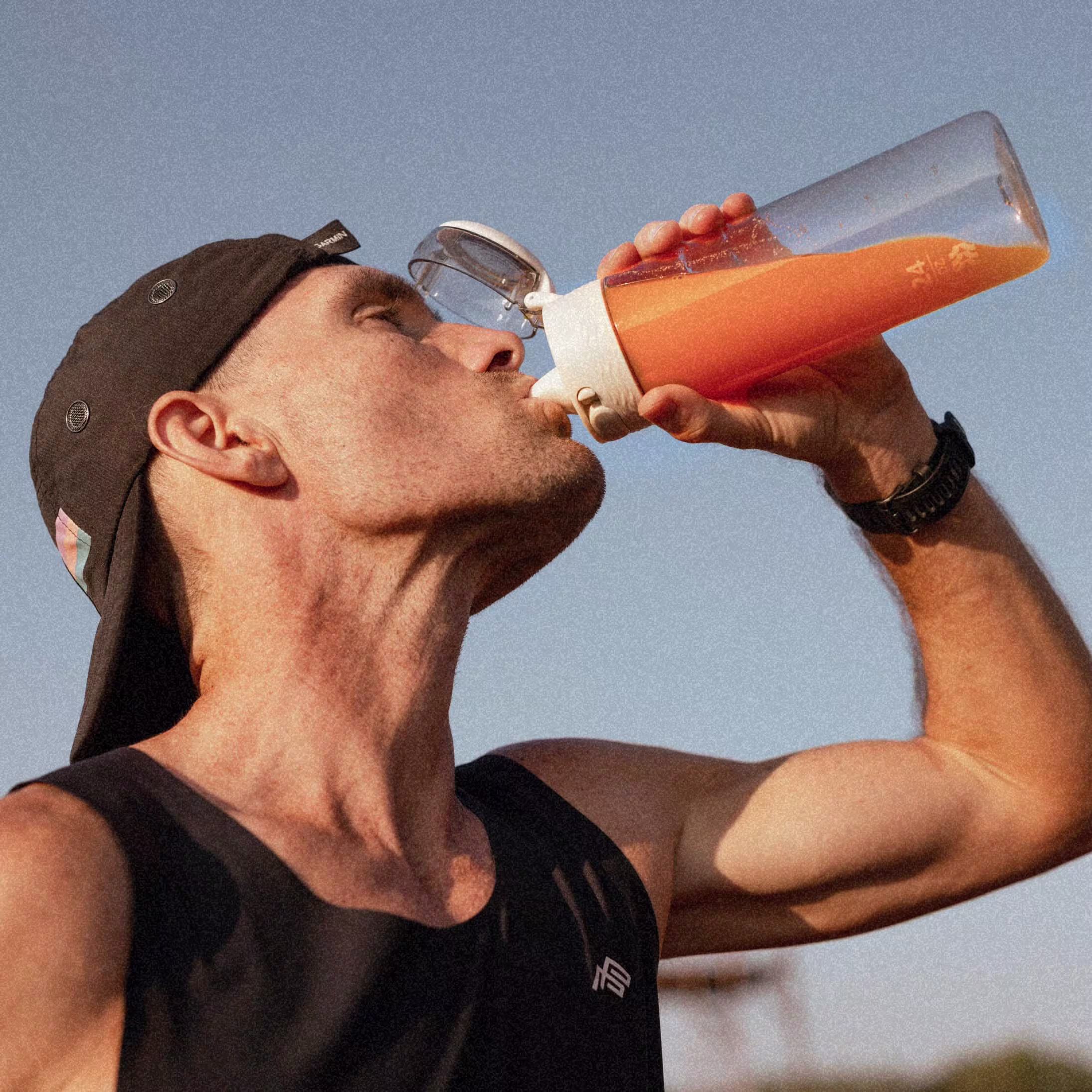 Zach Bitter drinking ProBio Blend.