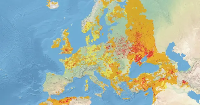 De Europese droogtekaart - European Drought Observatory / Copernicus