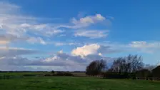 Een bui in de buurt van Texel - Frans Alderse Baas