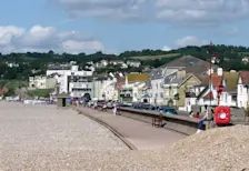 Seaton in Devon op een mooie dag - Arpingstone