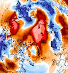 De oververhitte Noordpool - ClimateReanalyzer.org