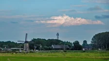 Opbollende bui in de buurt van Hellevoetsluis Simone