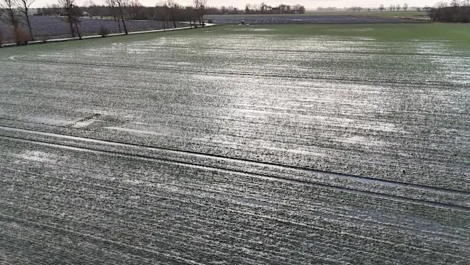 Het natte Groningse land krijgt even wat tijd om  op te drogen - Jannes Wiersema