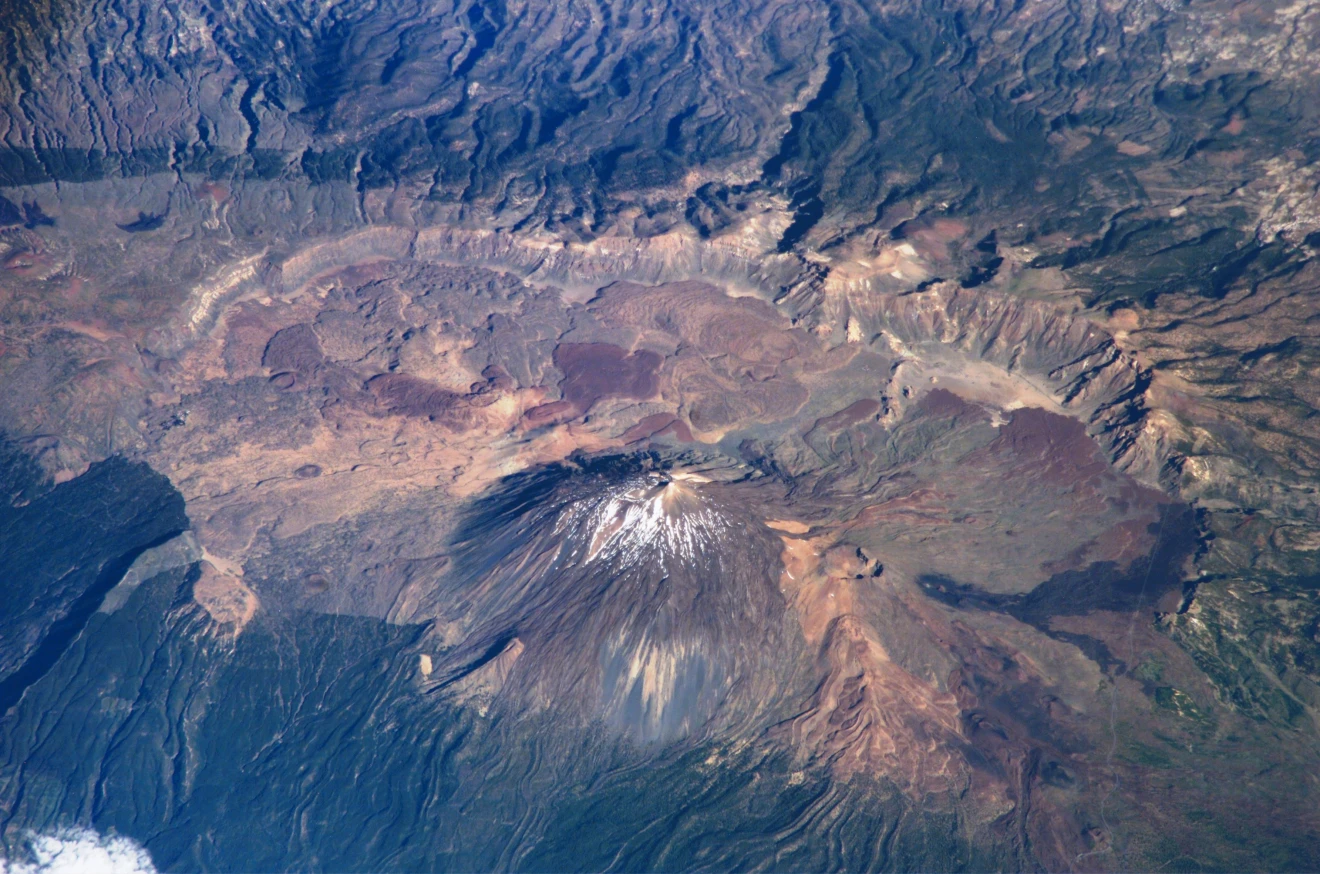 El Teide, gezien vanuit het ISS - NASA