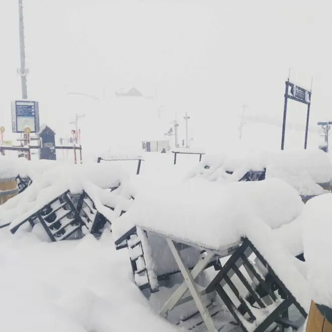 Sneeuw in Las Leñas in Argentinië - Luke Shelley. 