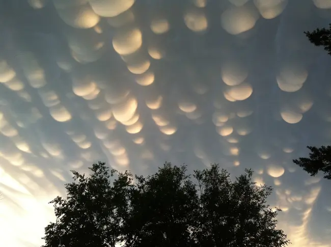 Mammatus clouds regina sk june 2012 Craig Kindsay