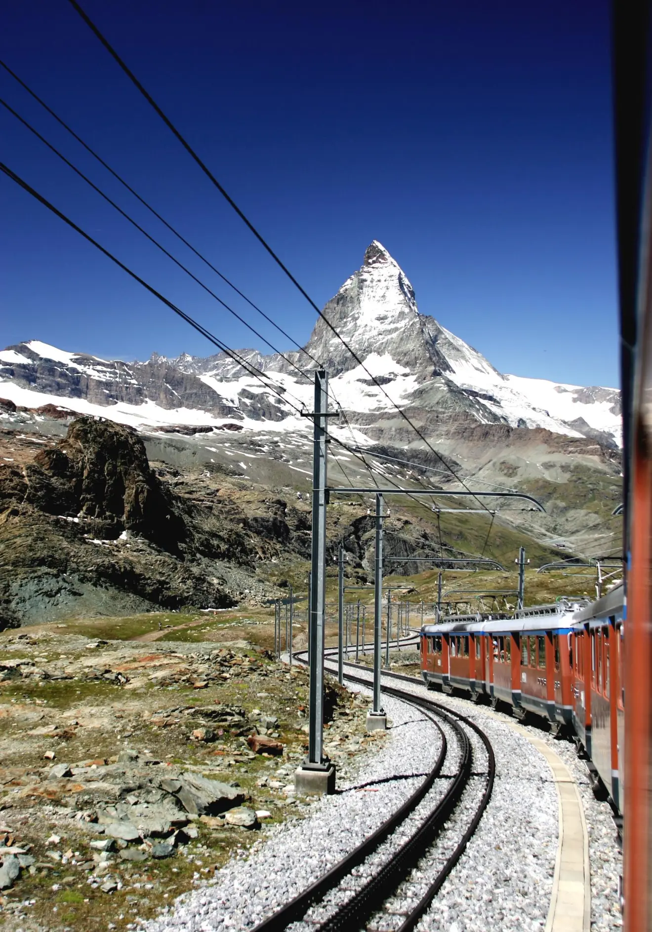 Bij de Matterhorn ligt de grens tussen Zwitserland en Italië op de waterscheiding - Wikipedia