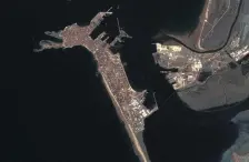 Cadiz vanuit de satelliet