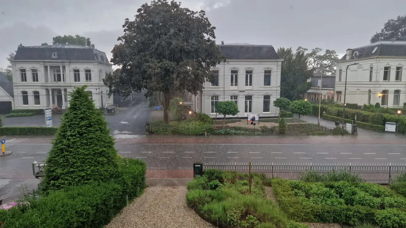 Flinke regenval in Velp - Reinout van den Born