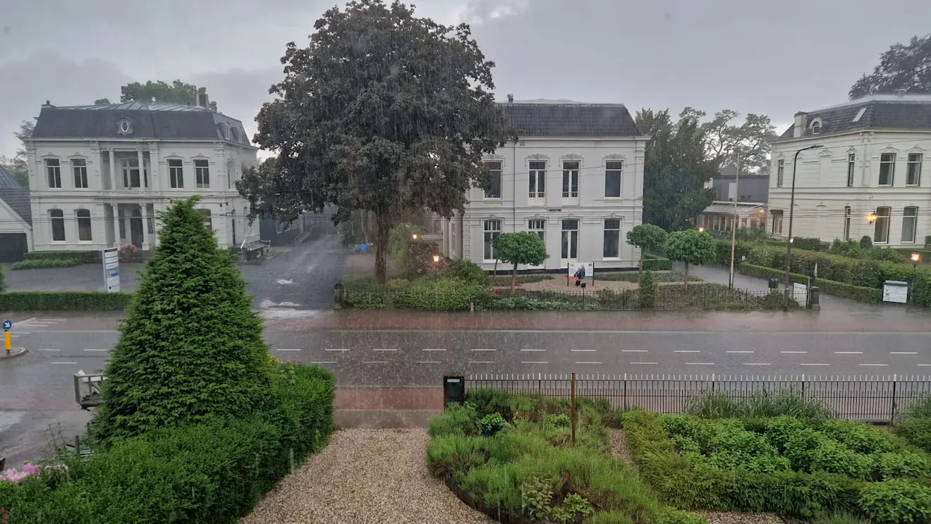 Een zware bui in Velp in de zomer - Reinout van den Born