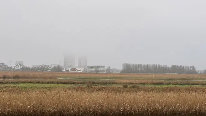 Hoge gebouwen staan met hun toppen in de wolken - Jolanda Bakker