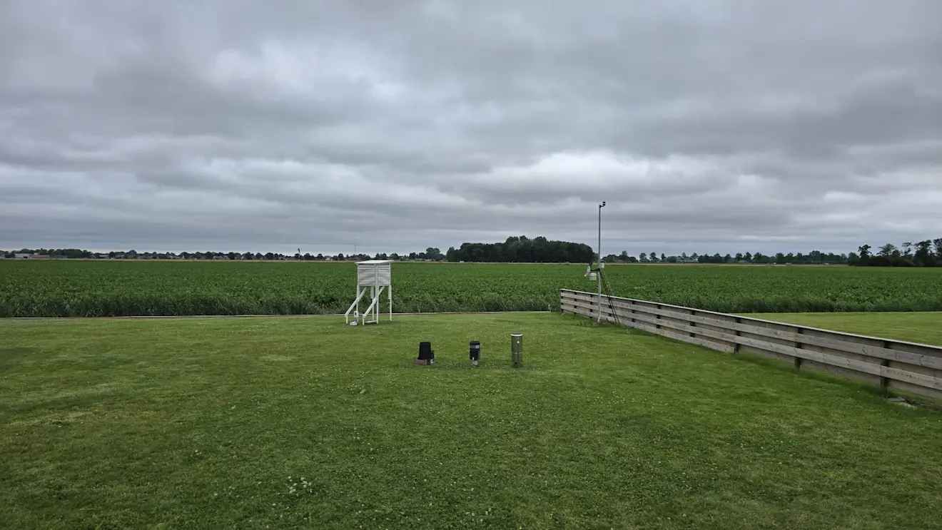 Het was vanochtend in het noordoosten van het land erg grijs met af en toe een beetje motregen - Jannes Wiersema