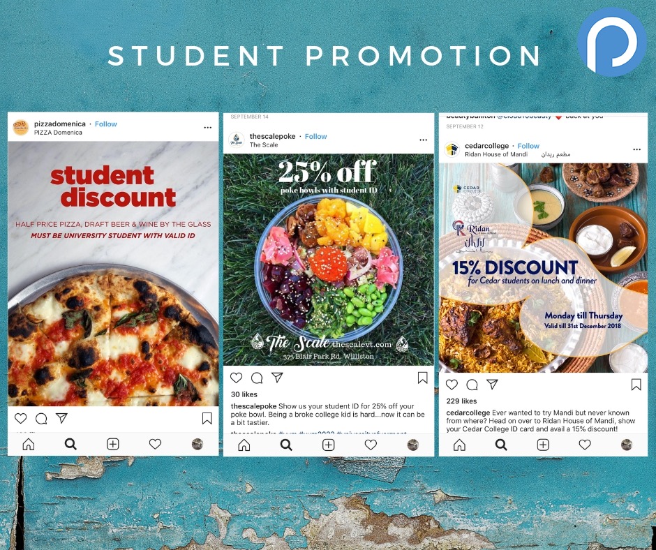 Back to Schoole Promotion Ideas Student Discount