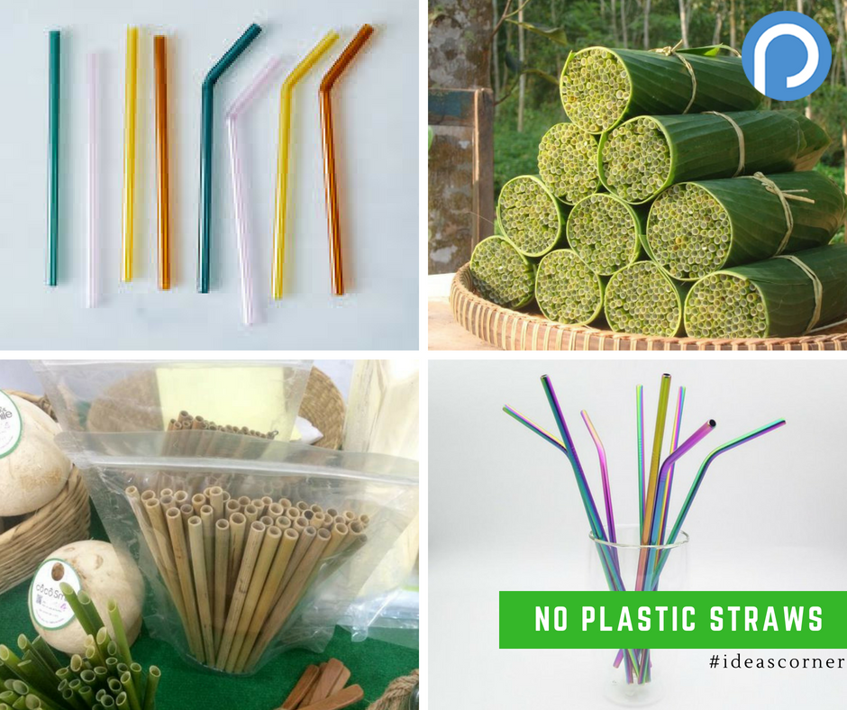 Innovate ideas to remove paper & plastic in your F&B stores Green Straws