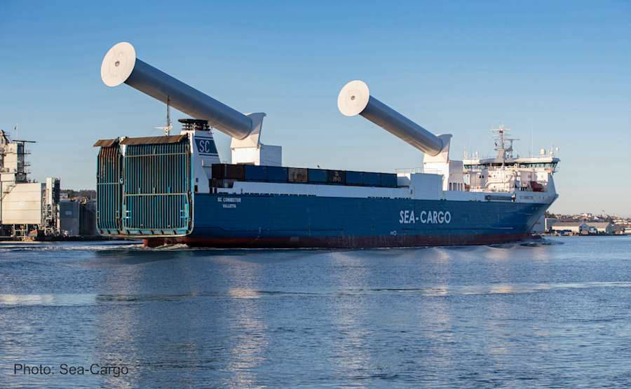 SEA-CARGO’s tilting Rotor Sails deliver instant operational results