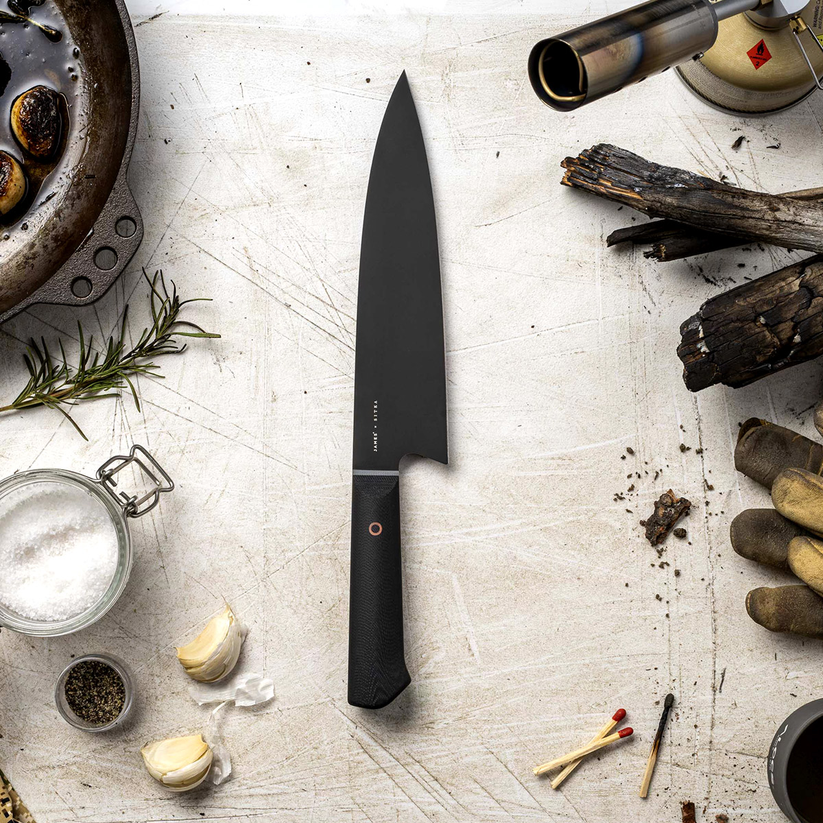 Swedish Chef Knife :: professional blade, ergonomic arthritis knife