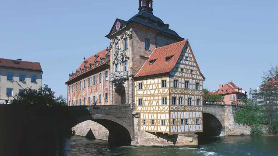 Denkmalschutz: Altes Rathaus in Bamberg.