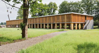 Ein Parkhaus, das überwiegend aus Holz gebaut wurde, wurde mit Bahnen von Vedag abgedichtet.