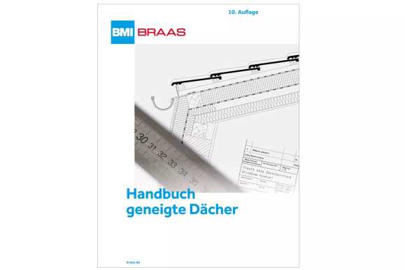 Cover des Braas Handbuchs für geneigte Dächer