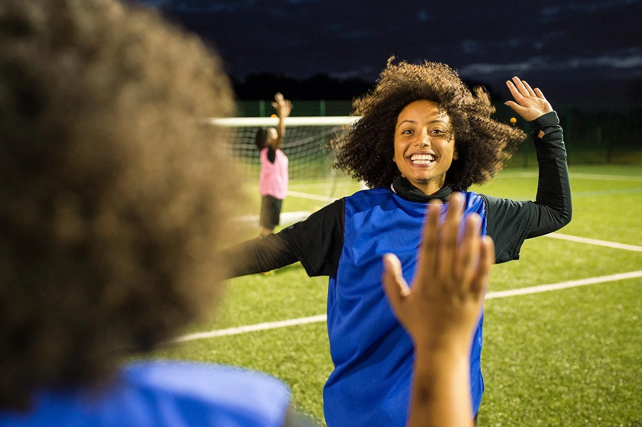 Jogadora de futebol feminina