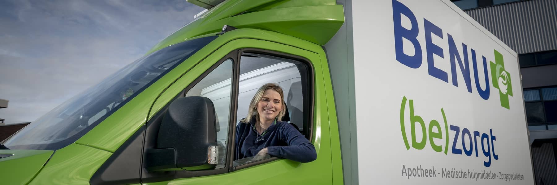 Chauffeur Wendy in de cabine