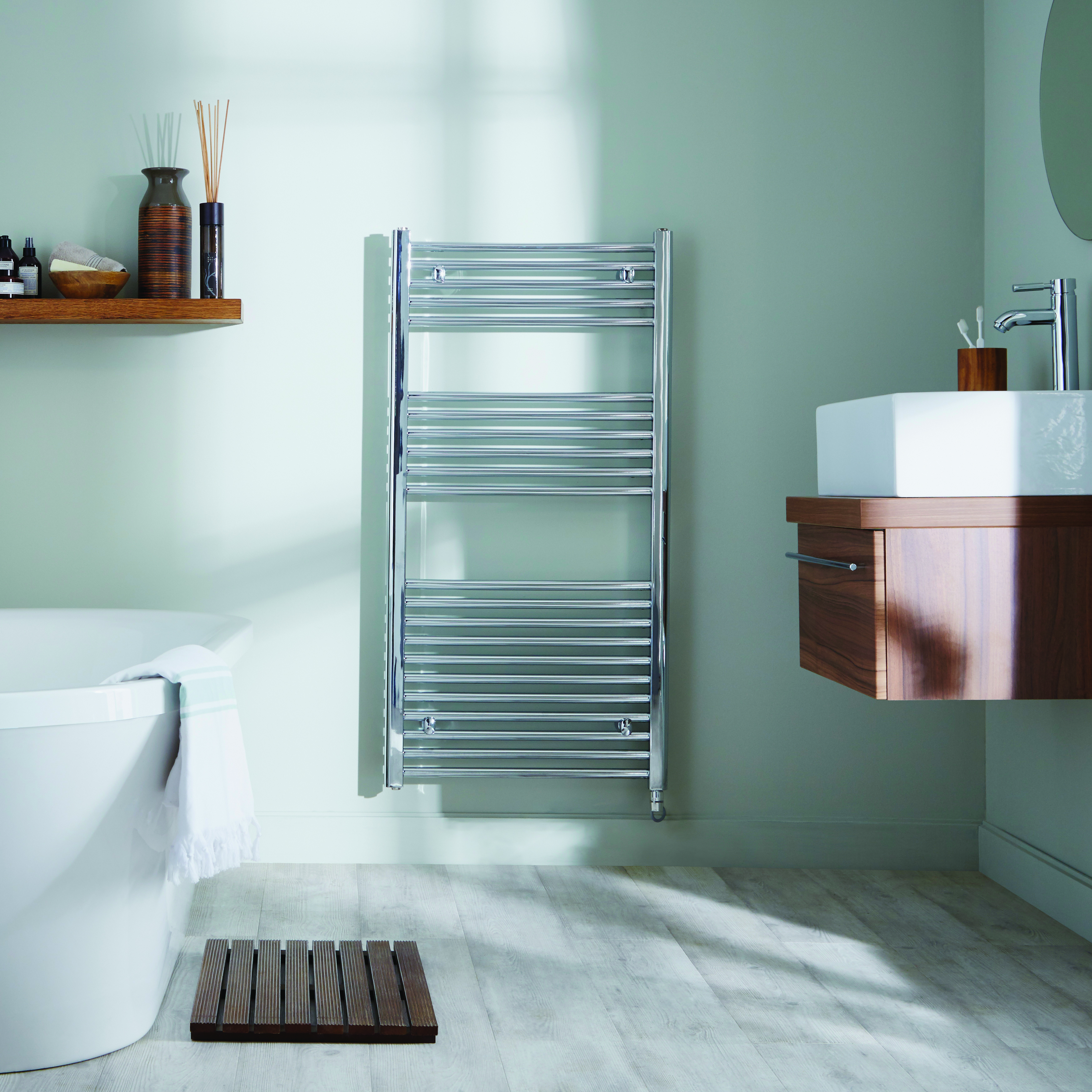 Heated towel rails for best sale small bathrooms