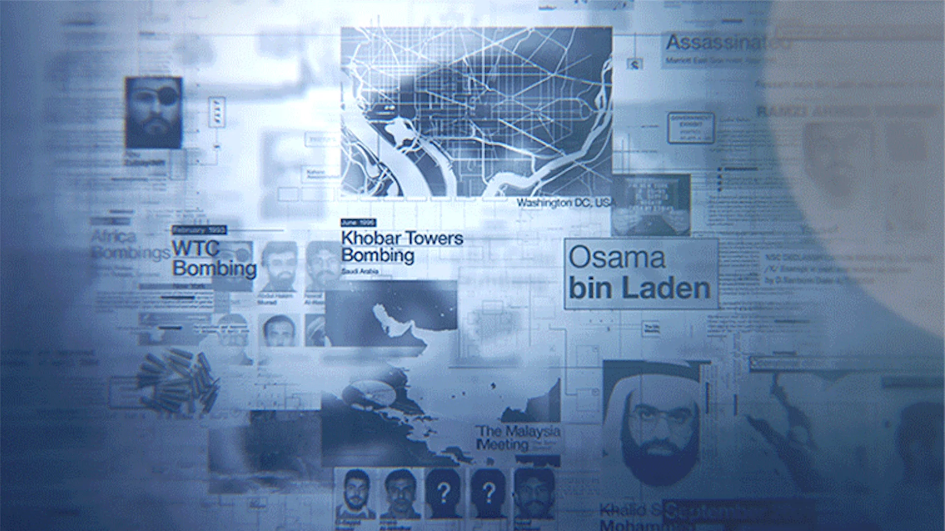 The terror network that conspired to bring down the World Trade Towers on September 11th, 2001 is vast, complex, and tangled. That’s why our partners over at History & Left/Right came to us to help organize this web of connections in a series graphic package for the documentary Road to 9/11.
