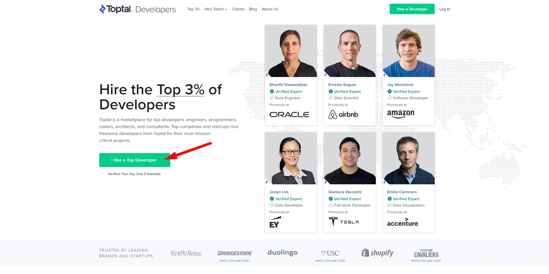 Hire Ukrainian Developers - Toptal Steps