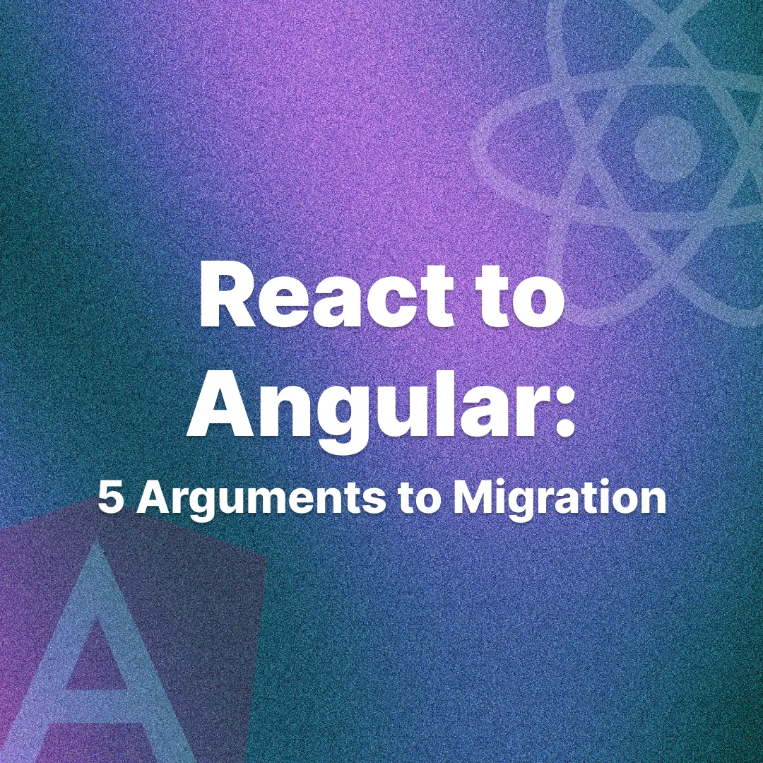 React to Angular Hero Image SQUARE