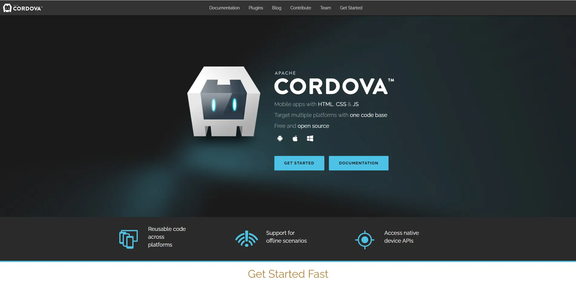 React Native Alternatives -  Apache Cordova