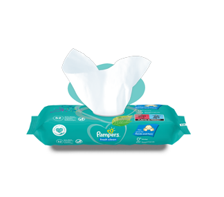 PAMPERS Frais Clean Lingettes pour Bébé 4 Paquets 208 Lingettes