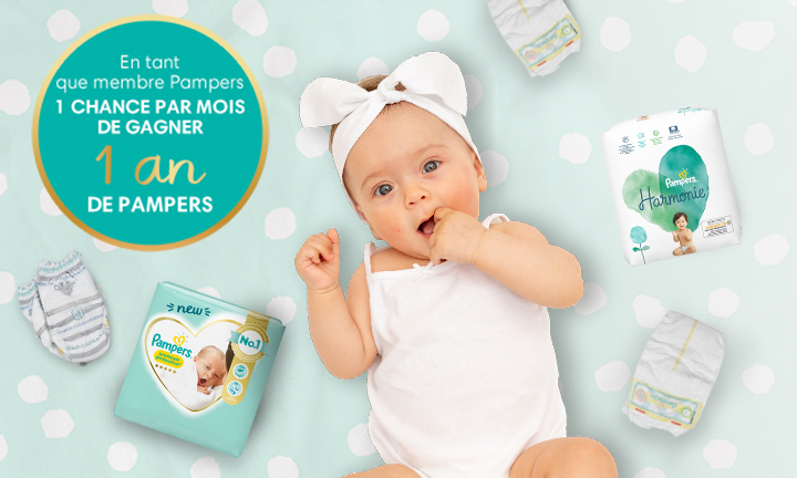 Tentez De Gagner 1 An De Couches Pampers Pampers