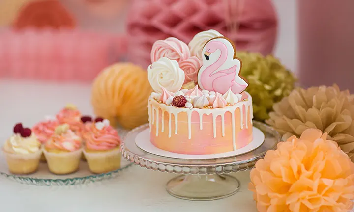Le gâteau flamant rose