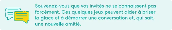 1. Jeux de baby shower pour briser la glace